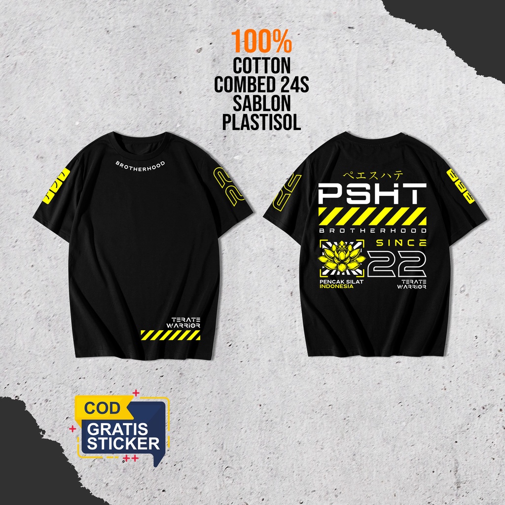 Baju Kaos Jemper Psht SH Terate Simpel Distro Terbaru Keren Motif 1922 Warrior