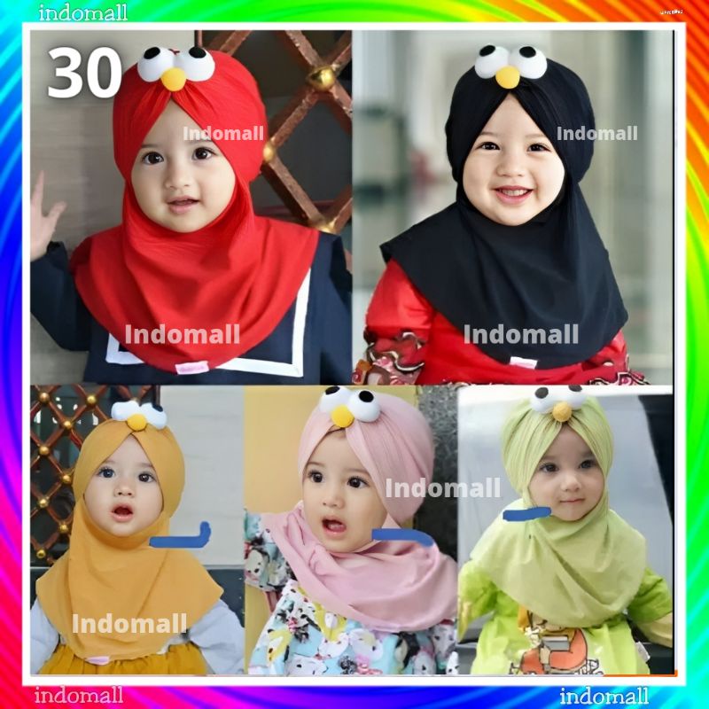 Kerudung Bayi 0 6 Bulan Up 2 Th Elmo Hijab Bayi Jilbab Anak Bayi Jilbab Bayi Perempuan 0 6 Bulan