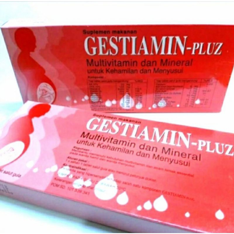 Gestiamin plus ( AA DHA dan asam Folat ) Vitamin ibu hamil dan menyusui
