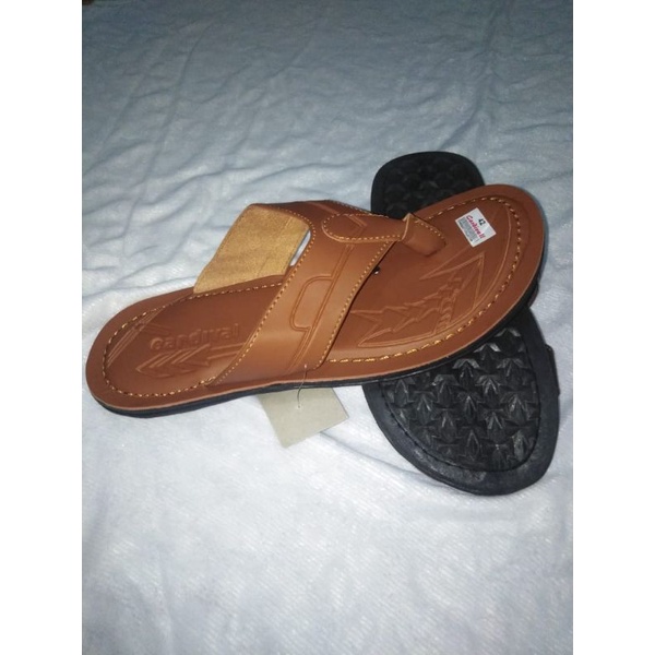 sandal jepit/sandal pria/sandal casual dewasa/sandal cardivall asli tasik warna tan