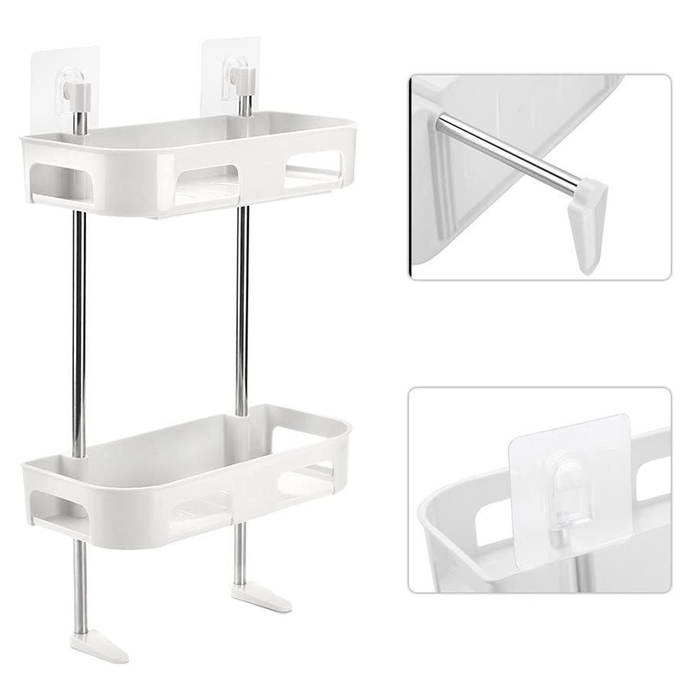 3 Layers Toilet Multifunctional Rack Rak Toilet Kamar Mandi 3 Susun R399 - Rak Organizer  Kloset Toilet Tempat Sabun Shampo Tissue Serbaguna Kop Tempel Tanpa Paku