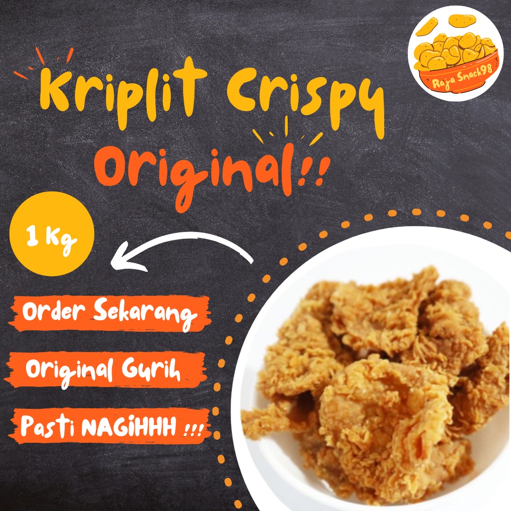 Jual Kulit Ayam Crispy Original Kerupuk Kulit Ayam Original Kerispi