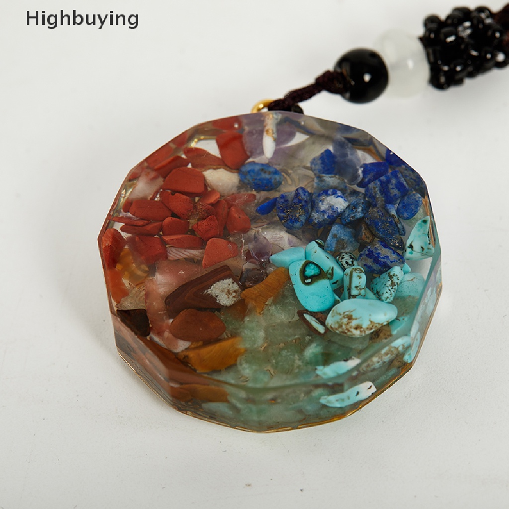 Hbid Liontin Energi Chakra Kristal Alami Energizing Orgonite Necklace Bawa Keberuntungan Glory