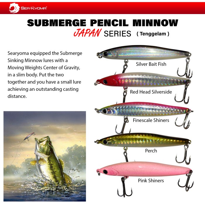 DISKON Searyoma Submerge Pencil Minnow (Tenggelam) MURAH