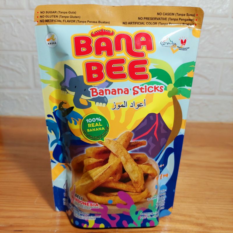Bana Bee 75gr / banana sticks / camilan sehat / camilan diet