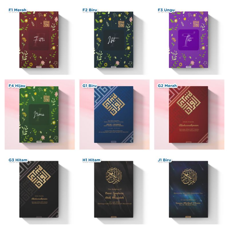 Quran Custom Hadiah Spesial Haji A5 Sedang