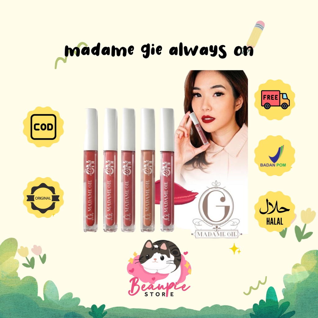 [With Box] Madame Gie Always On Lip Matte Cream