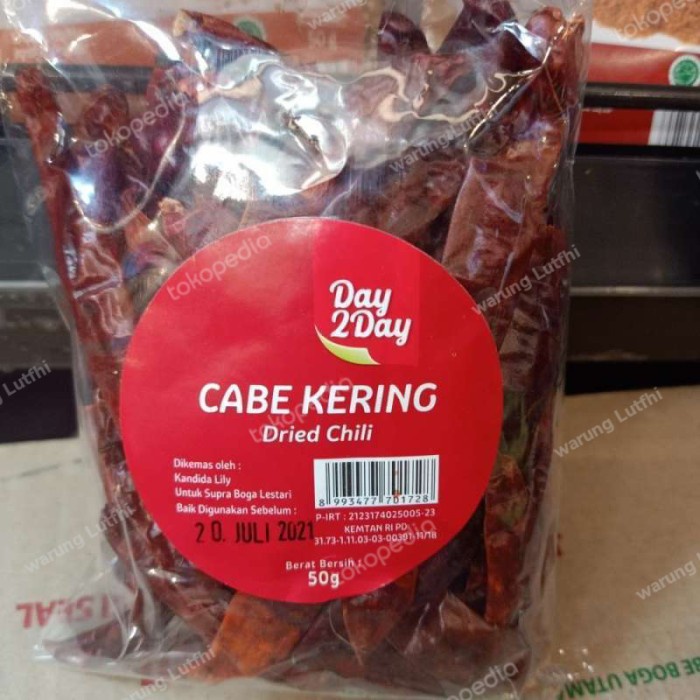 

Day 2 day cabe kering 50gr