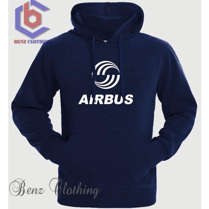Jaket Hoodie Sweater Airbus Outerwear Pria Wanita Jumper Fleece Sablon Polos