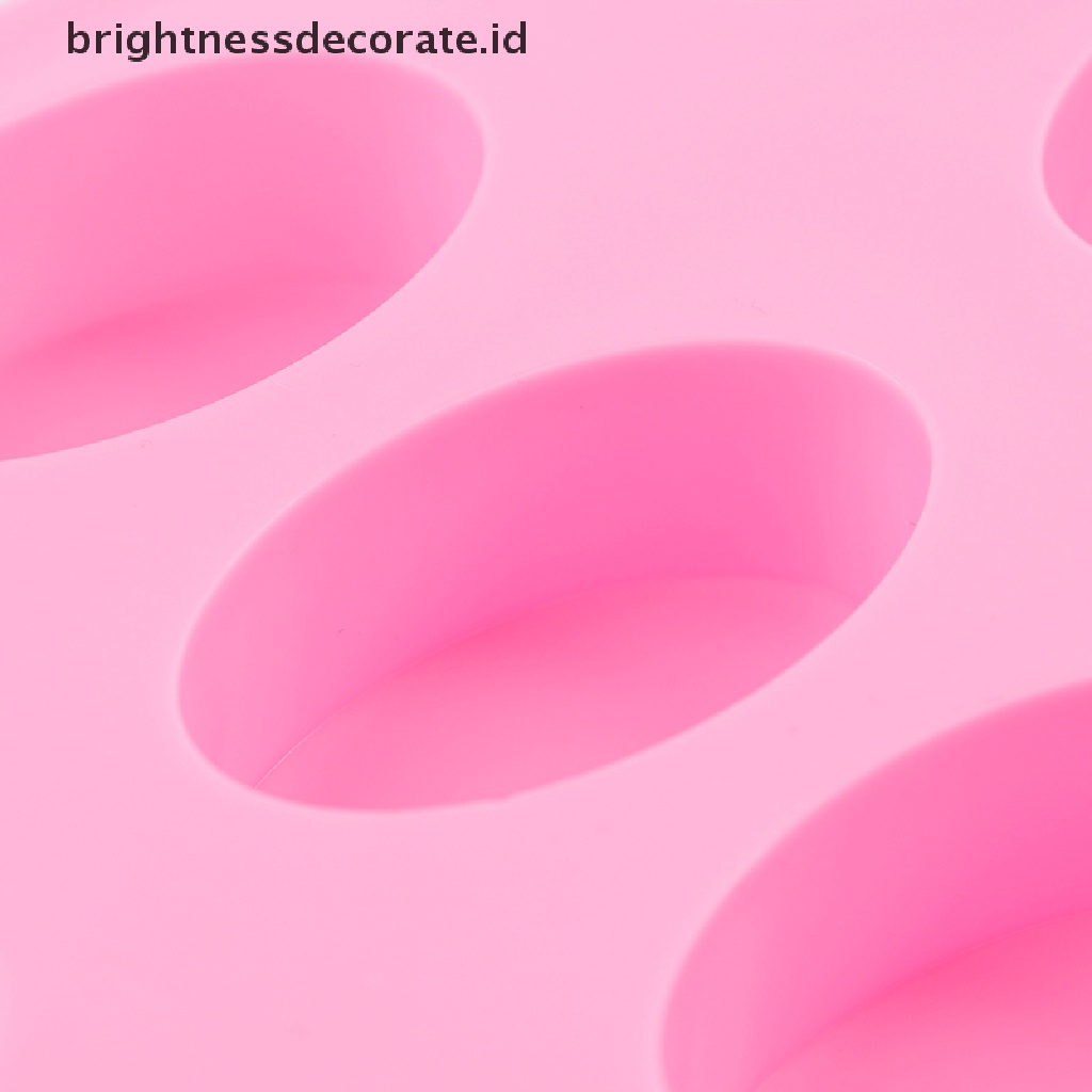 [Birth] 16 Cavity Bentuk Oval Cetakan Sabun Panggang Silicone Mould Tray Homemade Craft [ID]