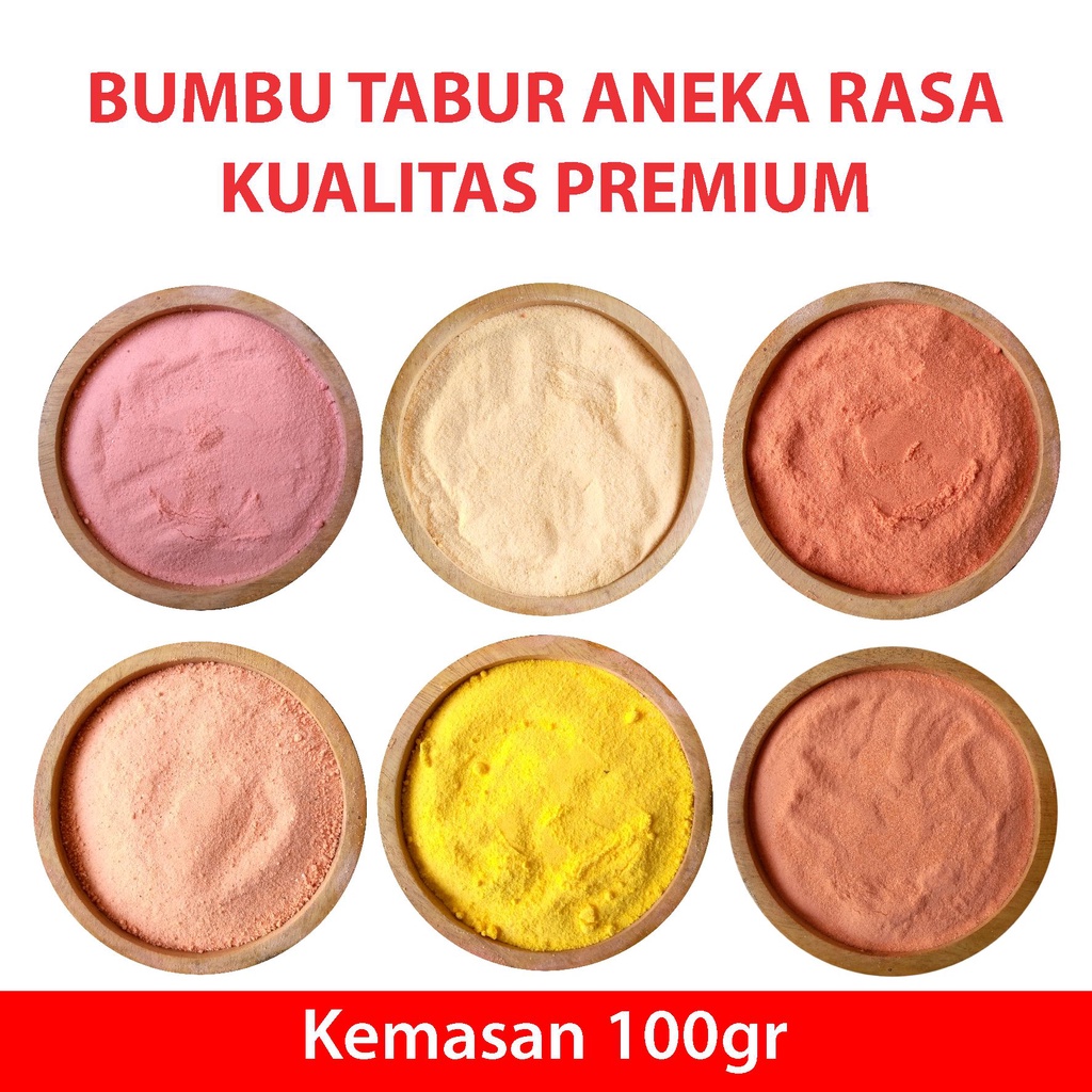

Bumbu Tabur Rasa Untuk Snack Premium Aneka Rasa 100gr