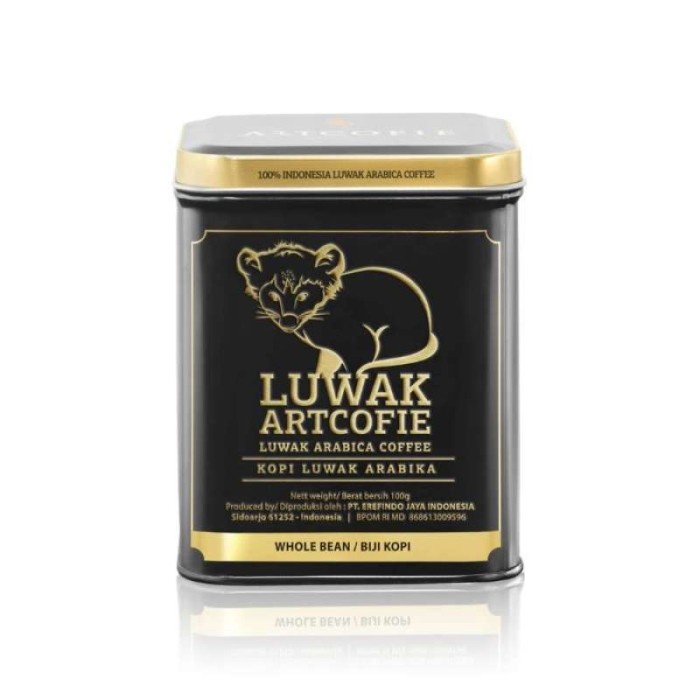

Artcofieluwak coffee ground tin 100gr