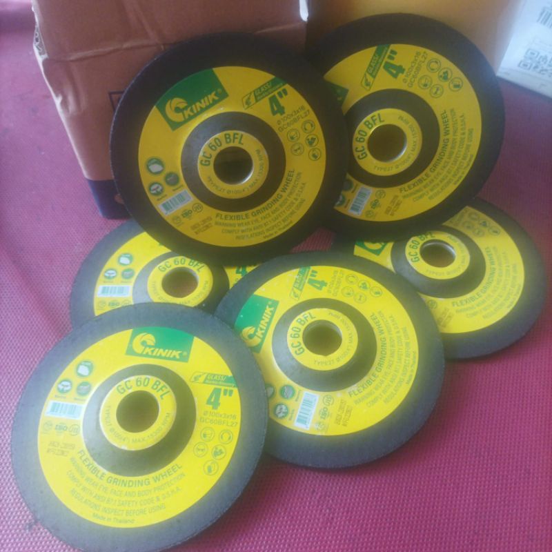 KINIK 4 inch GC 120 batu gerinda flexible poles kaca keramik granit -