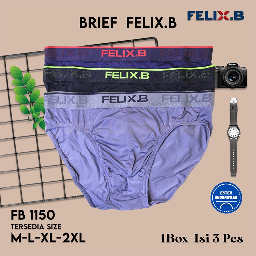 FELIX B Celana Dalam Pria FB 1150 1 Box Isi 3 Pcs