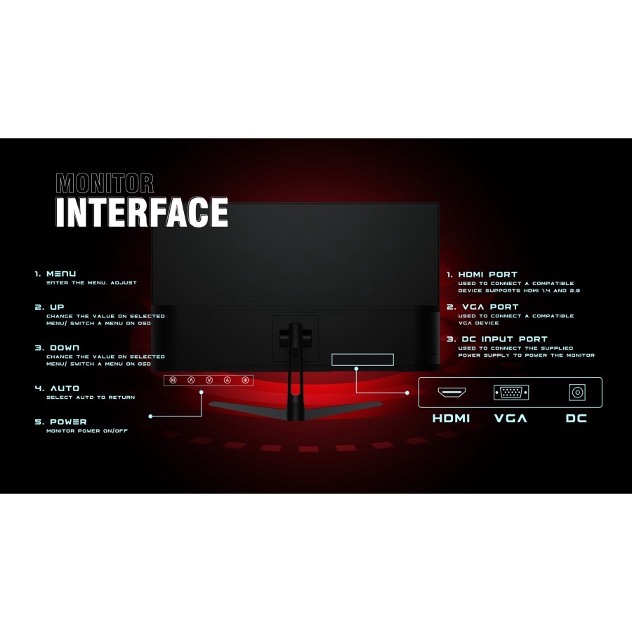 Monitor CUBE GAMING RETINA 27&quot; F27FV FHD Frameless Design 75Hz - 5ms