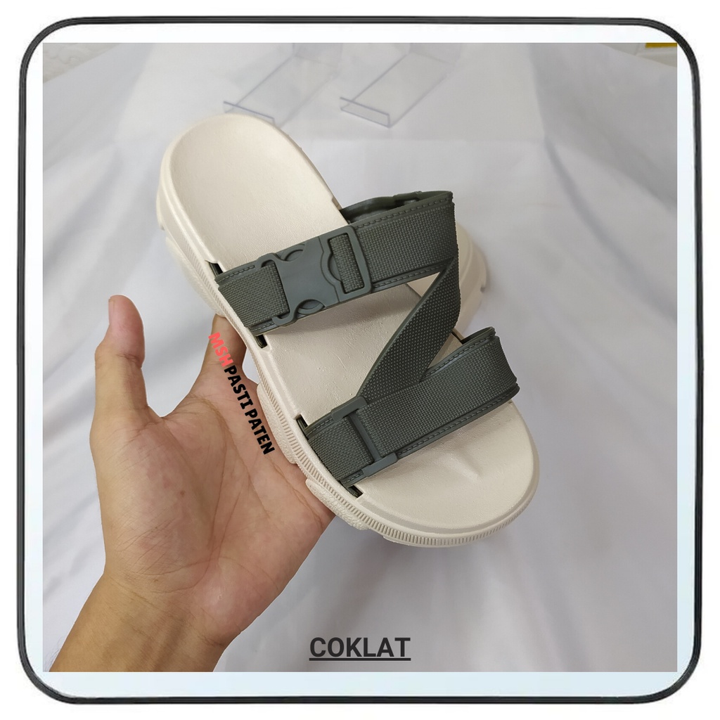 HYS 8891 / Sandal Selop Wedges Impor Wanita Dewasa