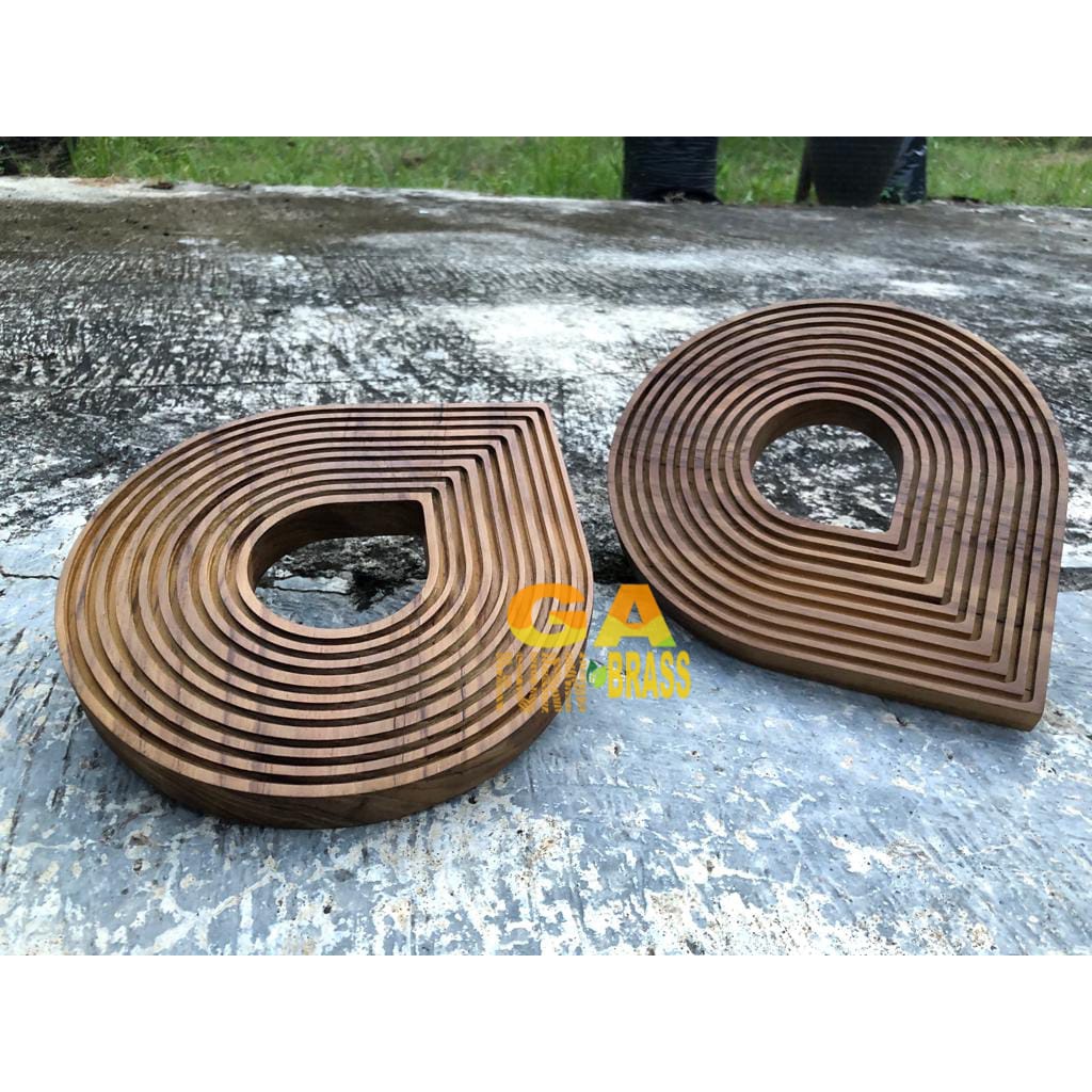 Handle Pintu Rumah Minimalis Motif Berlin Kayu Jati