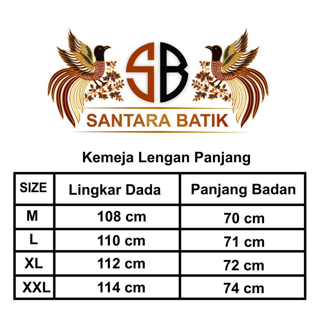 Kemeja batik pria lengan panjang motif colet