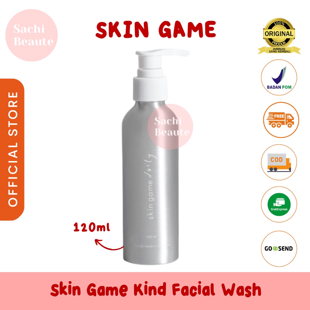 Skin Game Kind Facial Wash 120 ml - Sabun Wajah Gel Menghidrasi Kulit SkinGame