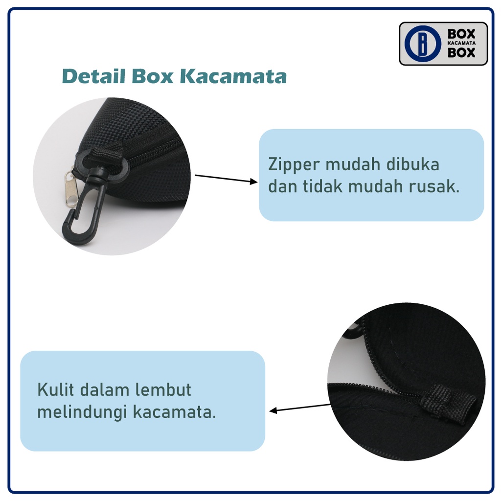 Box Tempat Kacamata Resleting Oversized Besar Cocok untuk kacamata olahraga/kacamata renang/kacamata ski dll .. / Box Kacamata Sleting Polos Hard Case Kokoh Waterproof S13