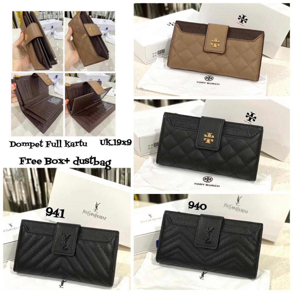 Dompet panjang full kartu wanita branded