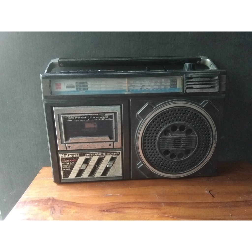 Radio Tape National Jadul , Radio lawas , Radio jadul ,Vintage