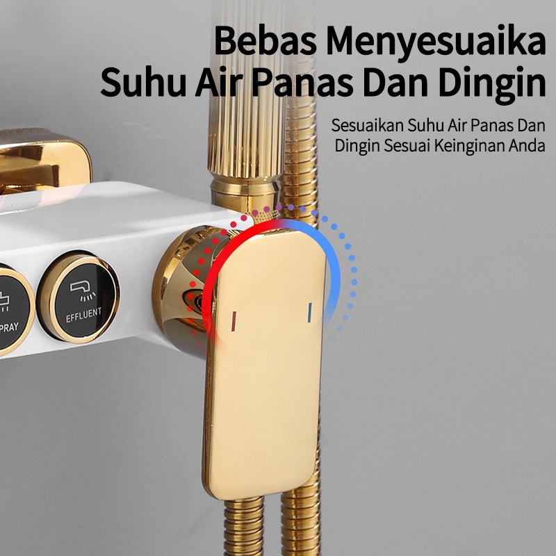 Set Shower Panas Dingin/4in1 Set Keran Kamar Mandi/Set Shower Full Tembaga