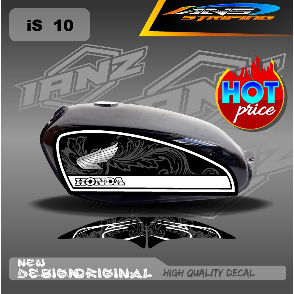 CUSTOM CB 100 STRIPING VARIASI HOLOGRAM / STIKER CB 100 CUSTOM HOLOGRAM DAN NON HOLOGRAM IS10