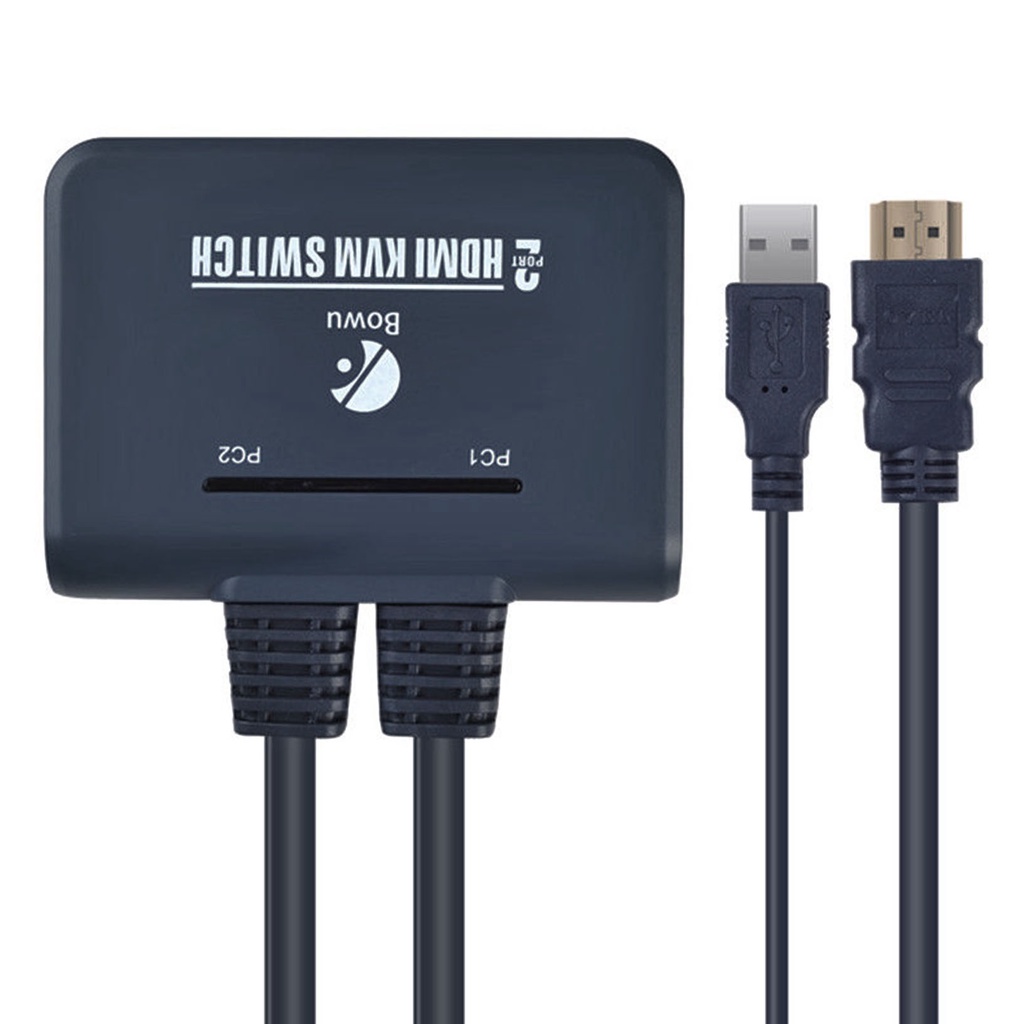 KVM Switch USB HDMI 2 Port with Cable