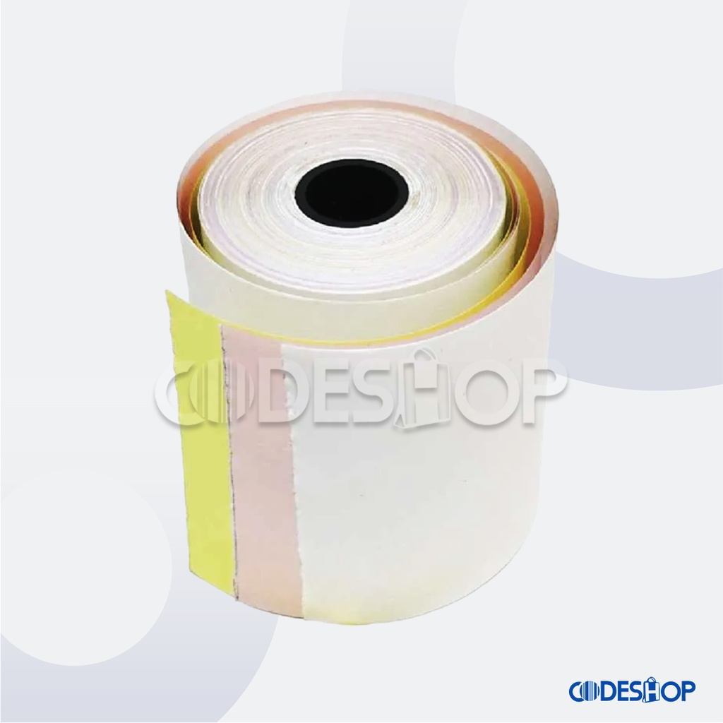 1 Dus - Kertas Kasir HVS NCR 75 x 60mm 3 Ply Cetak Dot Matrix