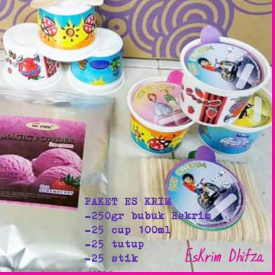 

Promo [KP8] PAKET ES KRIM MRCOOL 250gr CUP PRINTING 100ml/BUBUK ICE CREAM