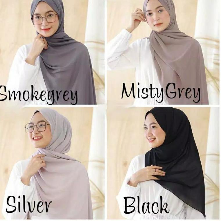 PENJUALAN TERBANYAK C86 Hijab Pashmina Ceruty Baby Doll Premium ⇕