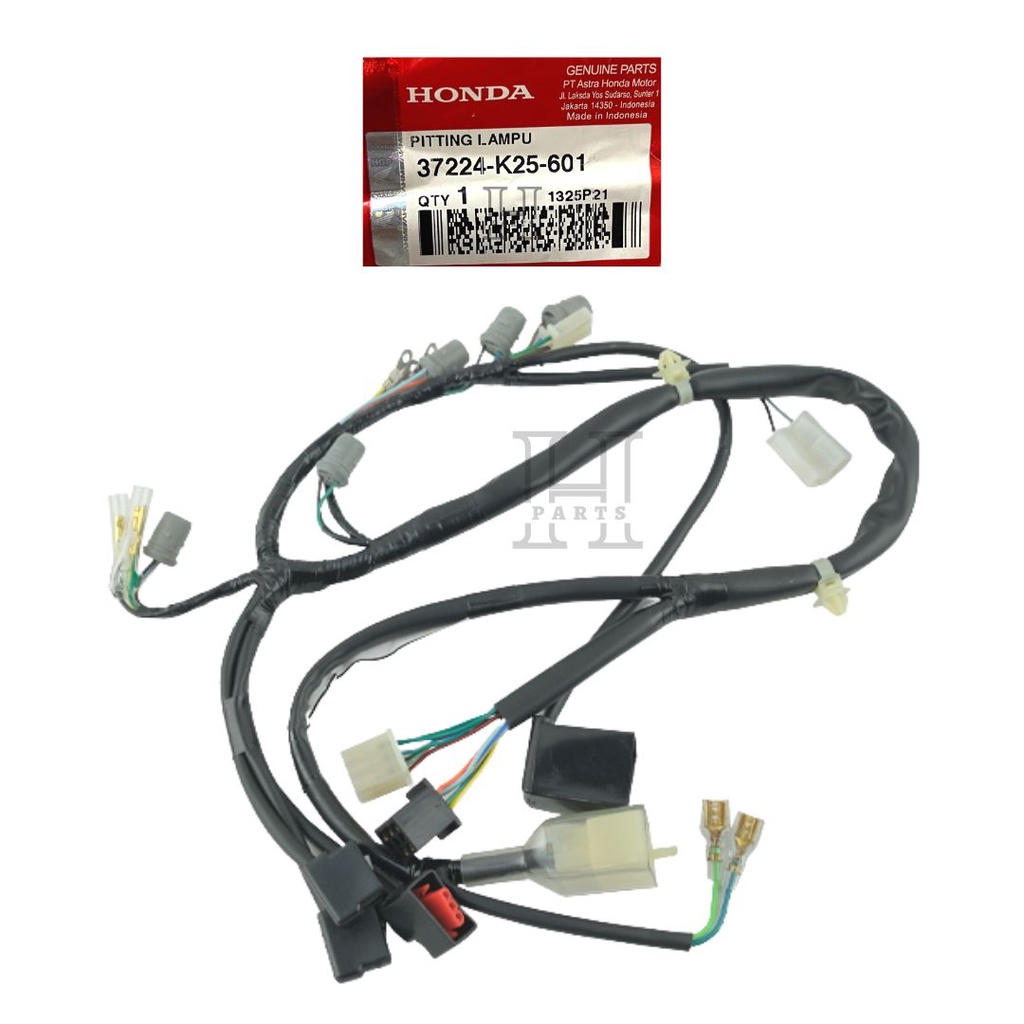 KABEL BODY BAGIAN SPEEDOMETER SOCKET COMP PITTING LAMPU NEW ESP BEAT FI POP ESP CBS 2015-2016 STATER HALUS 37224-K25-601 ORIGINAL AHM HONDA HGP