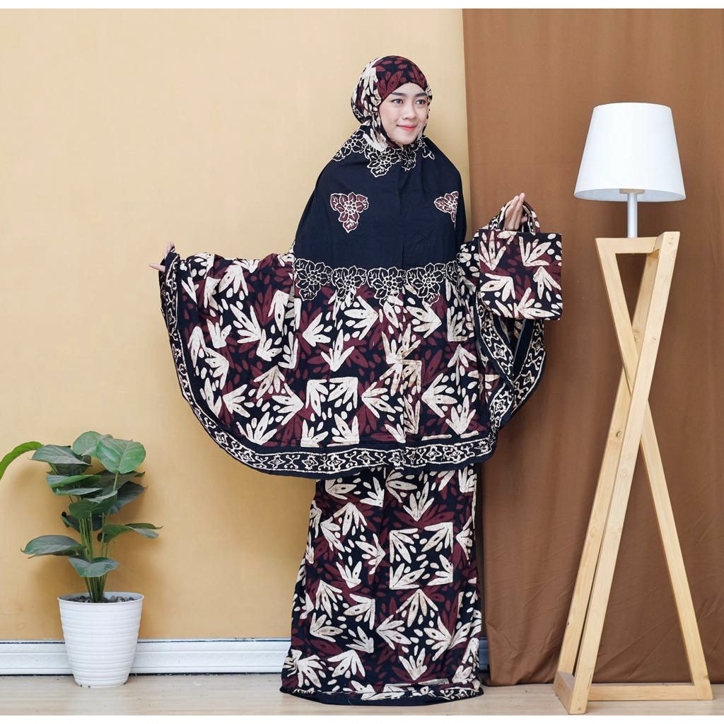 MUKENA BATIK CAP JUMBO ENCIM ASLI PEKALONGAN