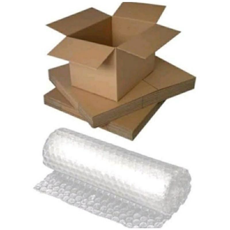 

Kardus Packing Tambahan. Buble wrap packing