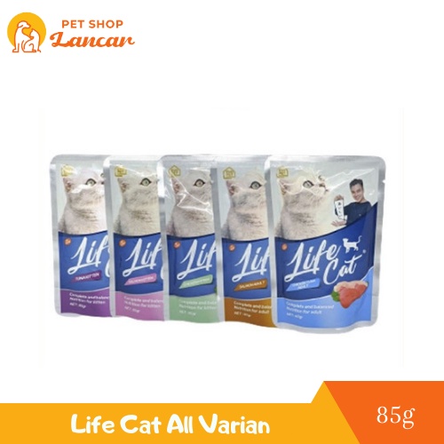 Makanan Kucing Life Cat Pouch 85 gram Kitten Adult Wet Food