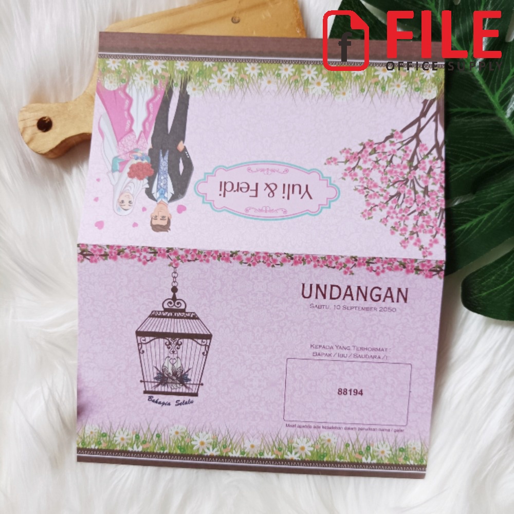 Blangko Undangan Pernikahan Kosong Murah - ERBA 88194