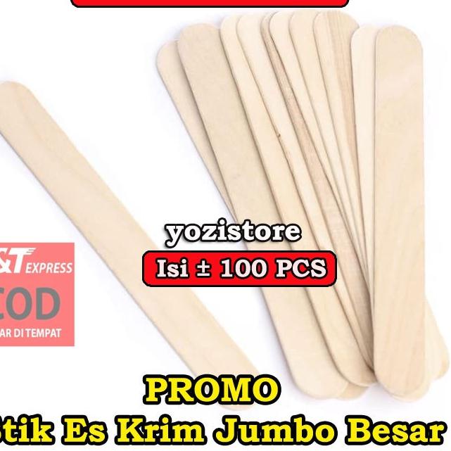 ✔️  Promo Stik Es Krim Jumbo Besar Berkualitas Untuk kerajinan Tangan Prakarya Mainan Anak Biar Ga B