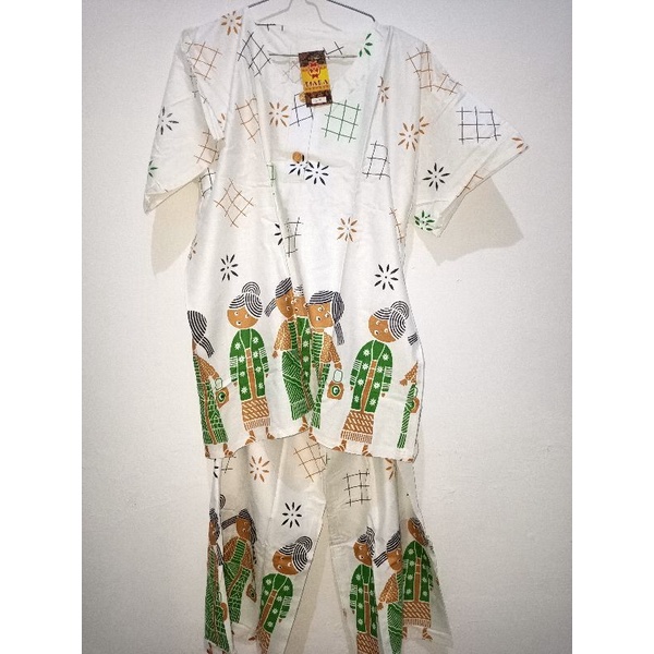 Setelan Mbok Jamu / Bu Tejo Pendek Dewasa