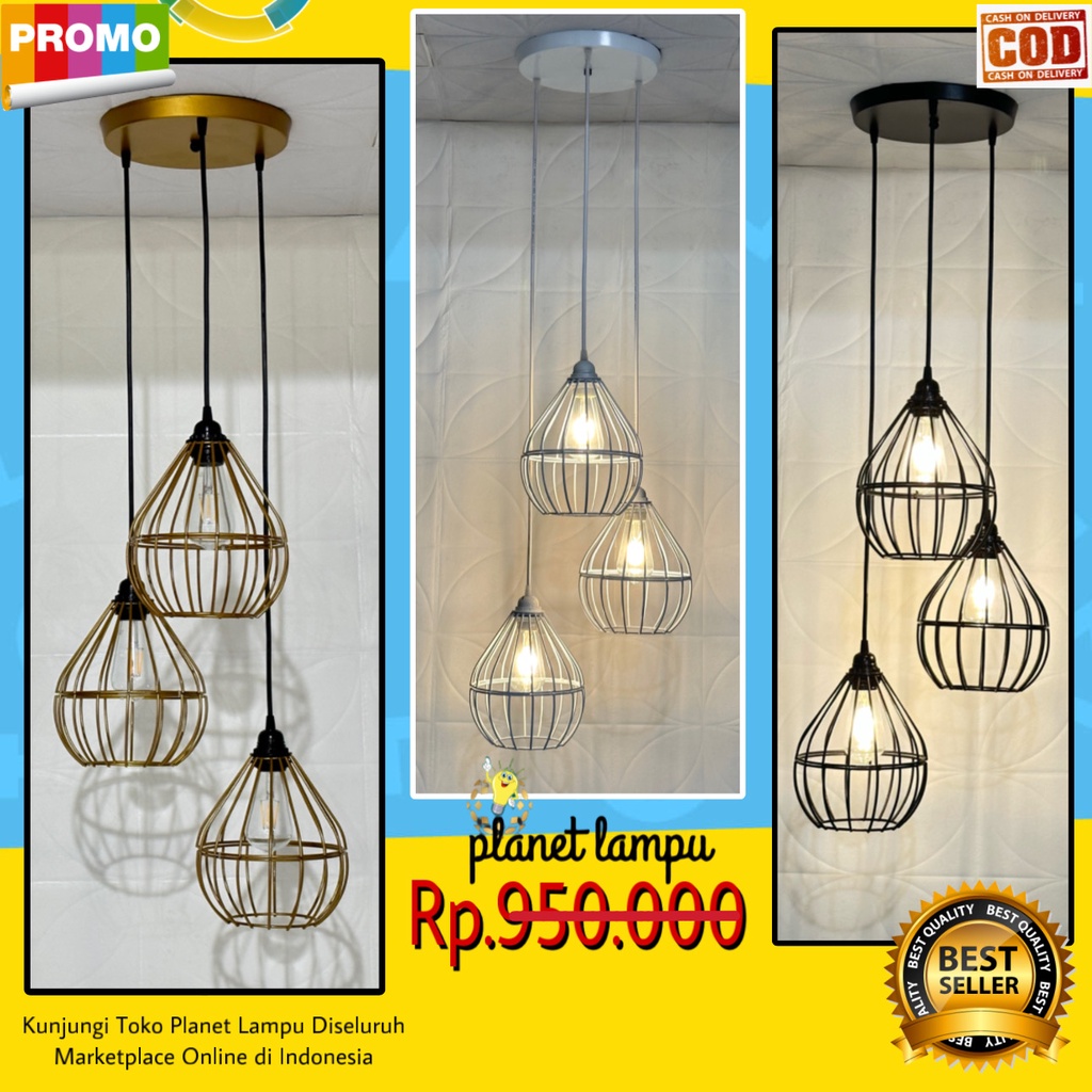 Jual Lampu Gantung Minimalis Untuk Plafon Atap Void Cafe Restoran Ruang ...