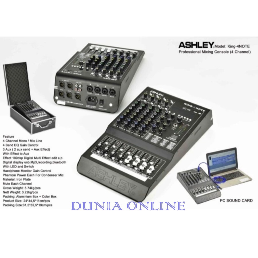 MIXER ASHLEY KING4NOTE MIXER KING 4NOTE  KING 4 NOTE ORIGINAL ASHLEY