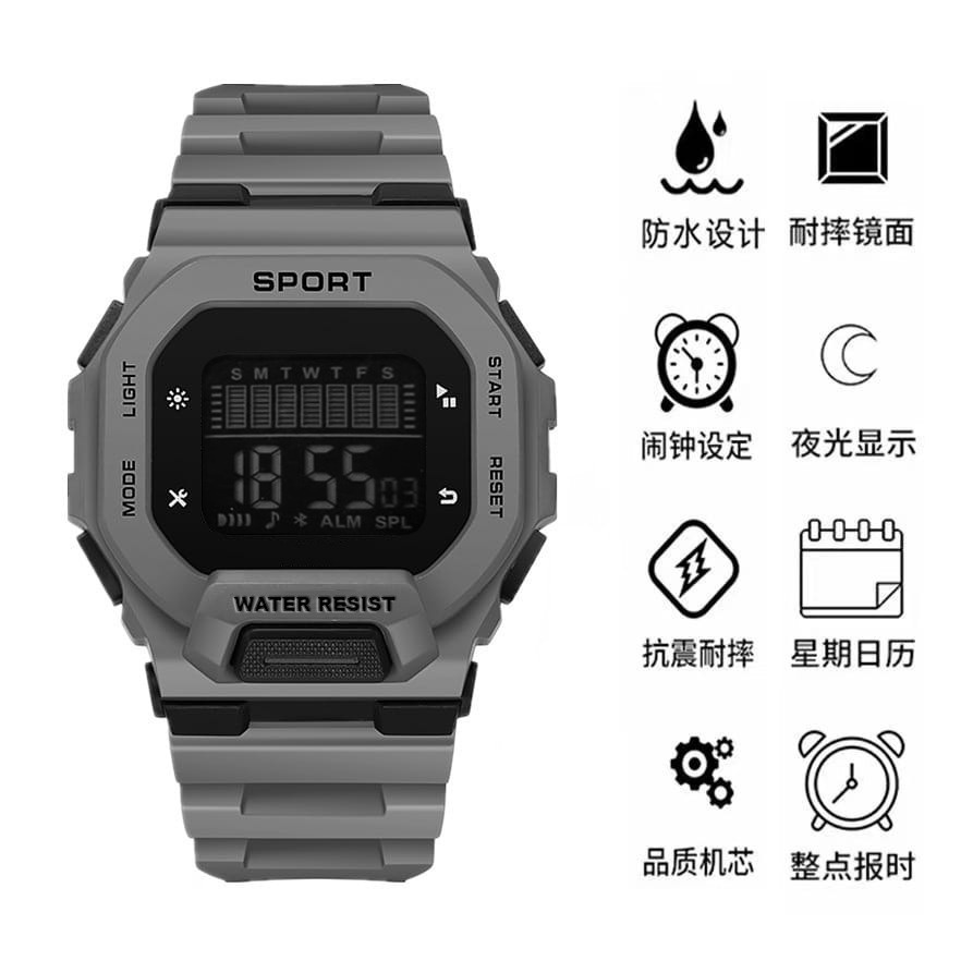 HOT SALE!!! Jam TANGAN SPORT DIGITAL RUBER Water Resist Berenang Mandi Hujan -