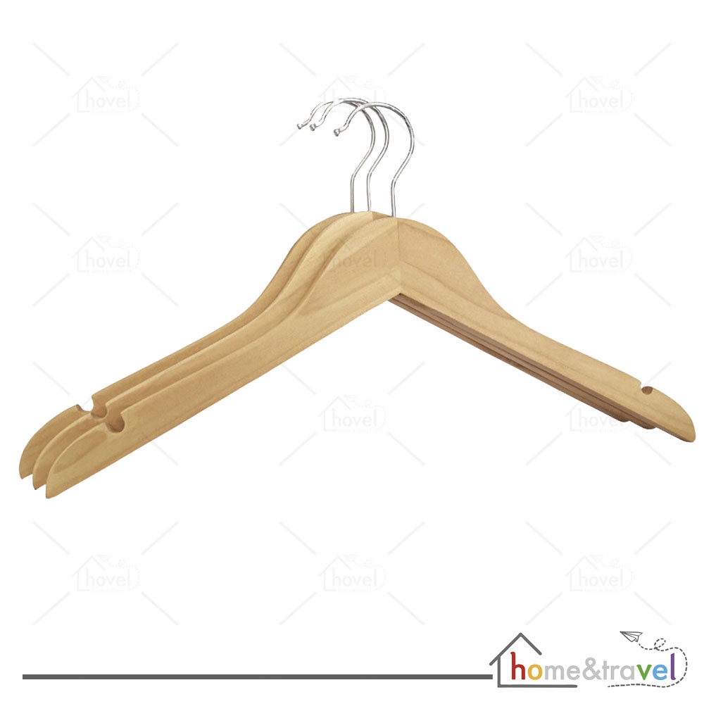 HOVELSHOP Hanger Kayu Anak Premium Gantungan Baju Display Butik Kuat