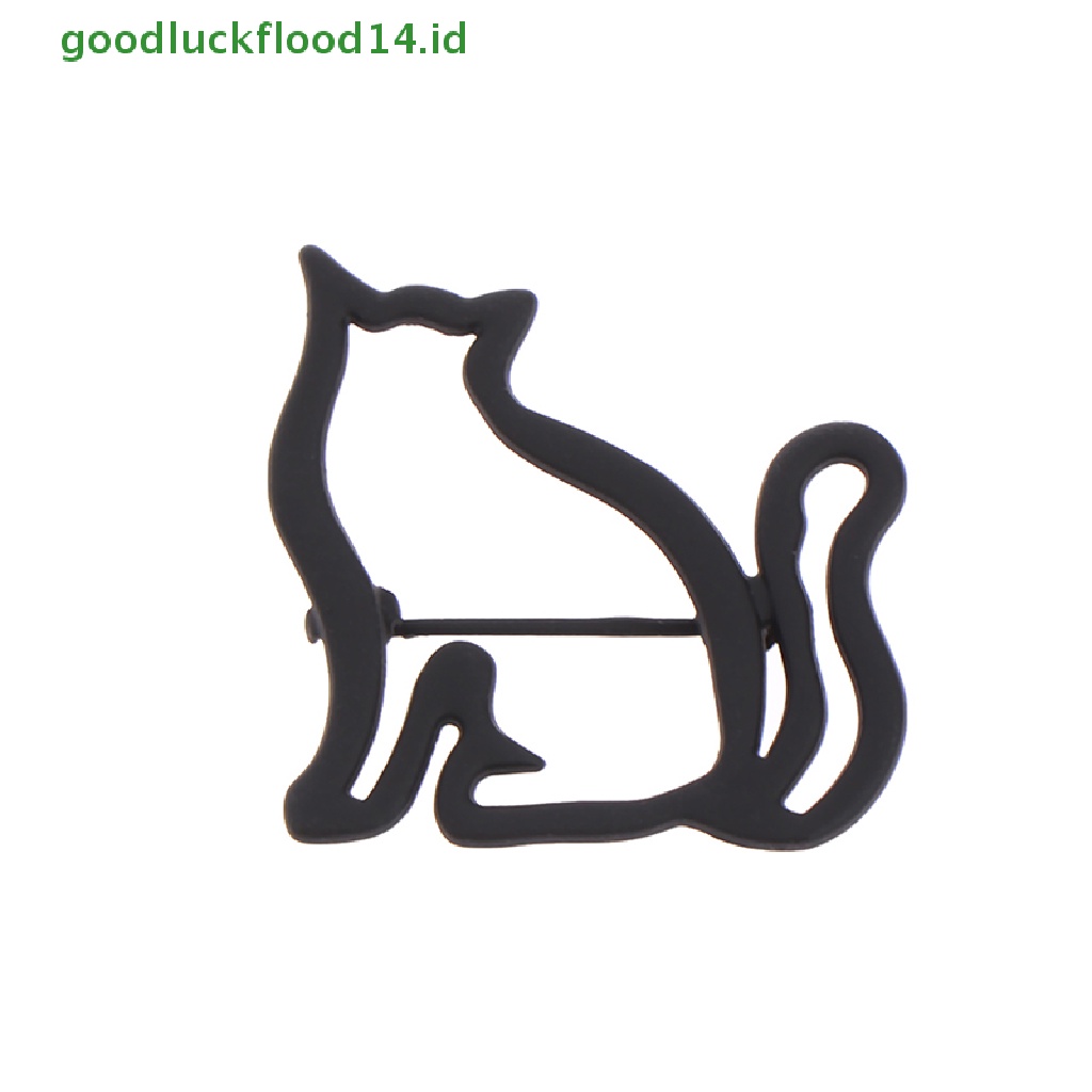 [GOOGFOUR] Bros Kucing Kecil Berongga Lucu Untuk Wanita Kepribadian Selendang Jas Sweater Pin [Atasan]