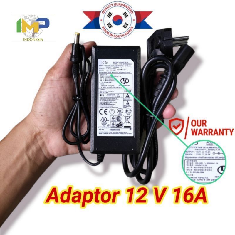 Adaptor Pompa AC DC 12 Volt 16 Ampere