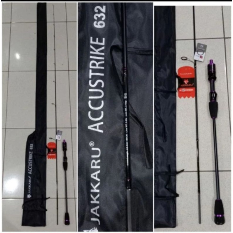 joran UL jakkaru accustrike full Fuji guide 632 dan 702