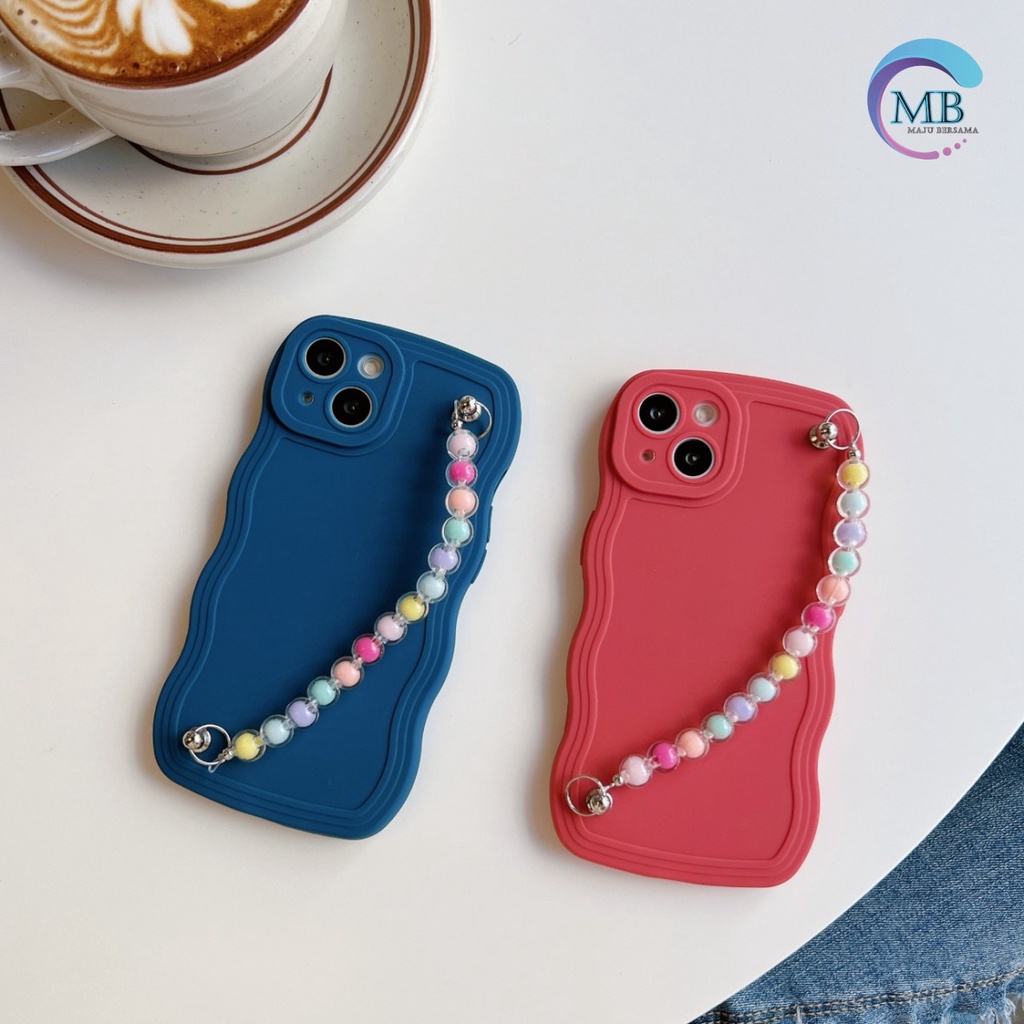 GC02 SOFTCASE GELOMBANG RANTAI MANIK FOR IPHONE 7 8 SE 2020 7+ 8+ X XS XR XS MAX 11 12 13 14 PRO MAX PLUS MB4277