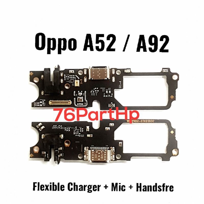 Ori Papan Flexible Connector Charger Mic Handsfree Oppo A52 - A92