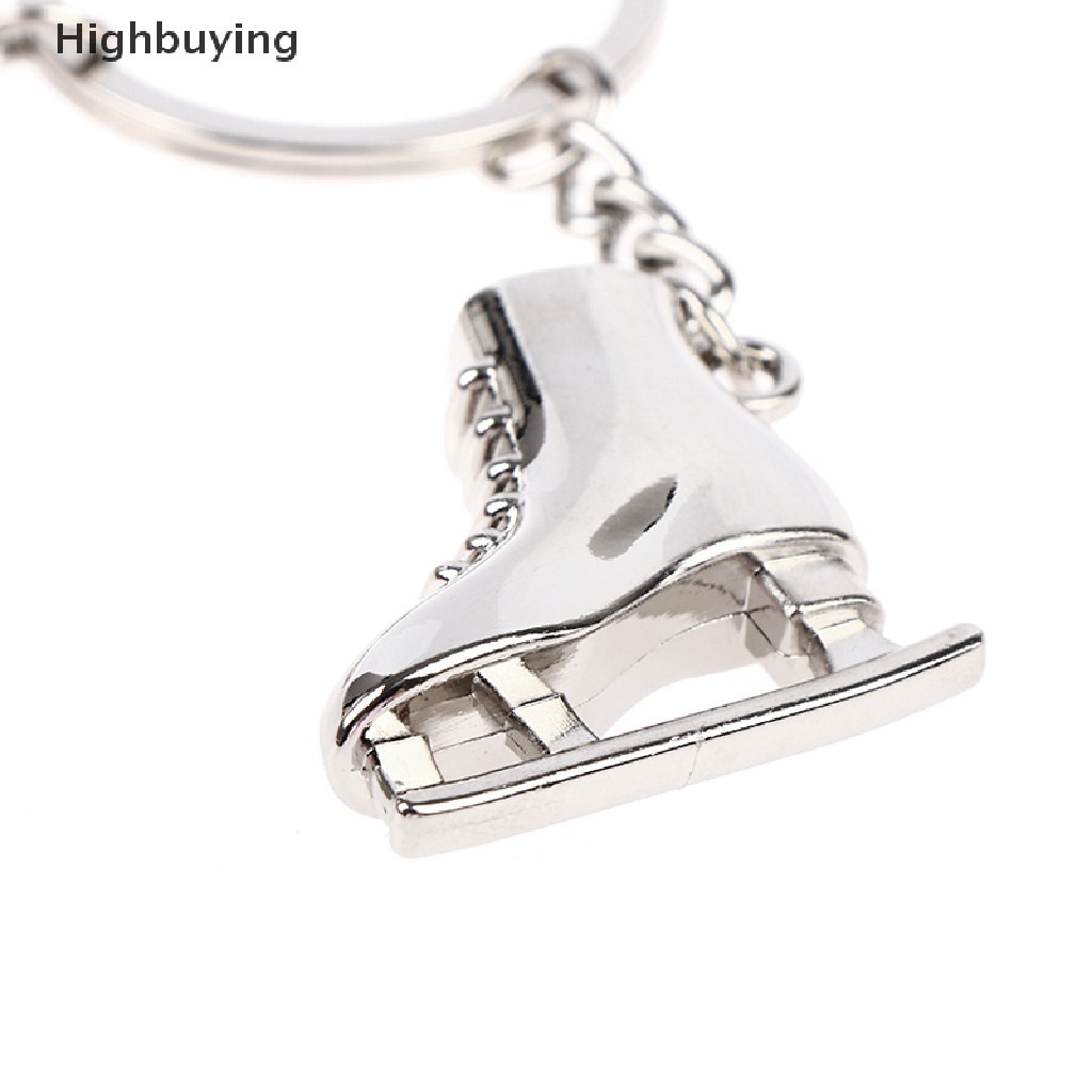 Hbid 1pc Silver Ice Skates Snowflake Pendant Key Ring Skag Gantungan Kunci Keychain Glory