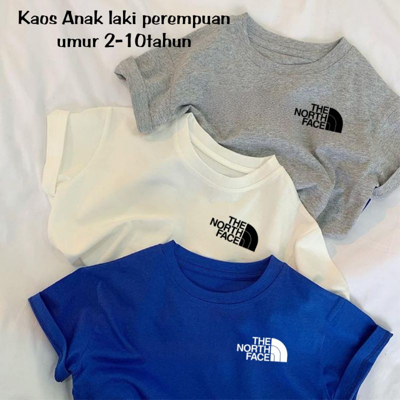 Baju Kaos Anak Laki Laki &amp; Perempuan TNFace Baju Anak Umur 2 Sampai 10 Tahun Kaos Anak Laki Laki Atasan Anak Baju Oblong Anak